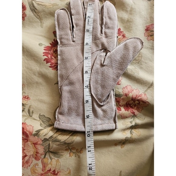 MENS Vintage Tan Suede Thinsulate Gloves WPL 8931 Sz Medium - Picture 7 of 8